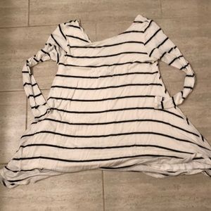 Lulu’s white and black striped dress